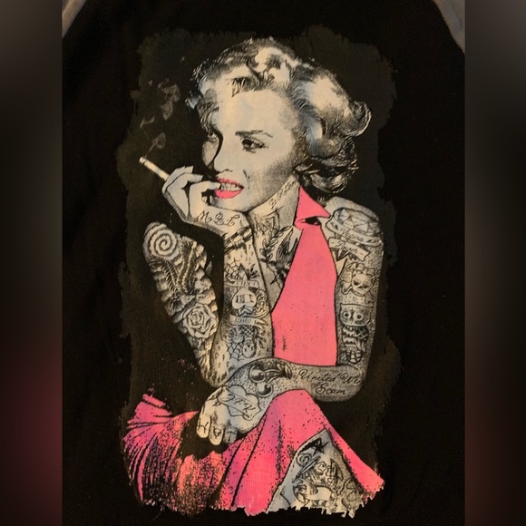 Bike Week Rhinestone M Monroe on Back - Picture 3 of 5